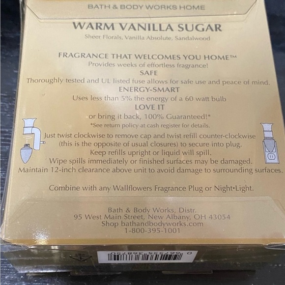 Bath & Body Works Signature Collection Warm Vanilla Sugar Wallflower Refills - Picture 3 of 5